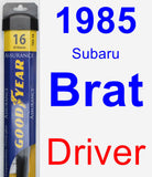 Driver Wiper Blade for 1985 Subaru Brat - Assurance