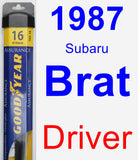 Driver Wiper Blade for 1987 Subaru Brat - Assurance