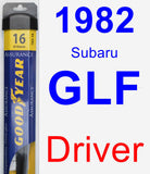 Driver Wiper Blade for 1982 Subaru GLF - Assurance