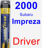 Driver Wiper Blade for 2000 Subaru Impreza - Assurance