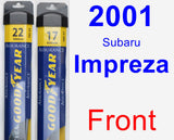 Front Wiper Blade Pack for 2001 Subaru Impreza - Assurance