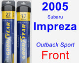 Front Wiper Blade Pack for 2005 Subaru Impreza - Assurance