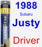 Driver Wiper Blade for 1988 Subaru Justy - Assurance