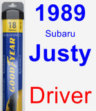 Driver Wiper Blade for 1989 Subaru Justy - Assurance