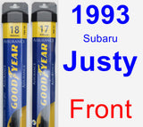 Front Wiper Blade Pack for 1993 Subaru Justy - Assurance