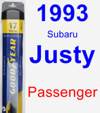 Passenger Wiper Blade for 1993 Subaru Justy - Assurance