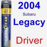 Driver Wiper Blade for 2004 Subaru Legacy - Assurance