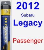 Passenger Wiper Blade for 2012 Subaru Legacy - Assurance