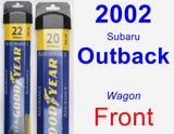 Front Wiper Blade Pack for 2002 Subaru Outback - Assurance