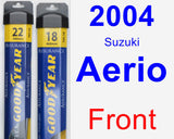 Front Wiper Blade Pack for 2004 Suzuki Aerio - Assurance