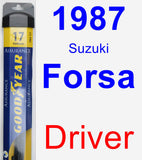 Driver Wiper Blade for 1987 Suzuki Forsa - Assurance