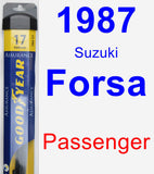 Passenger Wiper Blade for 1987 Suzuki Forsa - Assurance