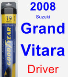 Driver Wiper Blade for 2008 Suzuki Grand Vitara - Assurance