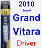 Driver Wiper Blade for 2010 Suzuki Grand Vitara - Assurance