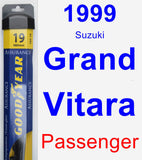 Passenger Wiper Blade for 1999 Suzuki Grand Vitara - Assurance