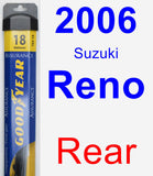 Rear Wiper Blade for 2006 Suzuki Reno - Assurance