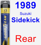 Rear Wiper Blade for 1989 Suzuki Sidekick - Assurance