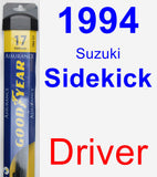 Driver Wiper Blade for 1994 Suzuki Sidekick - Assurance