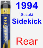 Rear Wiper Blade for 1994 Suzuki Sidekick - Assurance