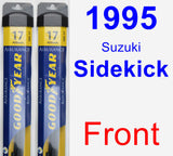 Front Wiper Blade Pack for 1995 Suzuki Sidekick - Assurance