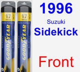 Front Wiper Blade Pack for 1996 Suzuki Sidekick - Assurance