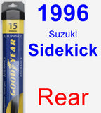 Rear Wiper Blade for 1996 Suzuki Sidekick - Assurance