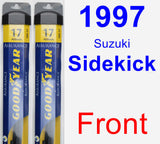 Front Wiper Blade Pack for 1997 Suzuki Sidekick - Assurance