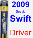 Driver Wiper Blade for 2009 Suzuki Swift - Assurance