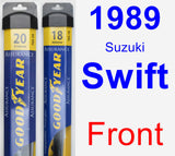 Front Wiper Blade Pack for 1989 Suzuki Swift - Assurance