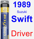 Driver Wiper Blade for 1989 Suzuki Swift - Assurance