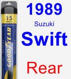 Rear Wiper Blade for 1989 Suzuki Swift - Assurance