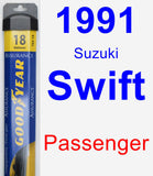 Passenger Wiper Blade for 1991 Suzuki Swift - Assurance