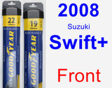 Front Wiper Blade Pack for 2008 Suzuki Swift+ - Assurance