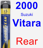 Rear Wiper Blade for 2000 Suzuki Vitara - Assurance