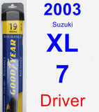 Driver Wiper Blade for 2003 Suzuki XL-7 - Assurance