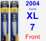 Front Wiper Blade Pack for 2004 Suzuki XL-7 - Assurance