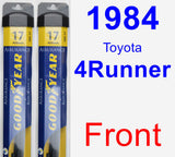 Front Wiper Blade Pack for 1984 Toyota 4Runner - Assurance