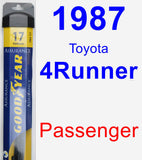 Passenger Wiper Blade for 1987 Toyota 4Runner - Assurance