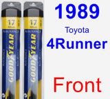 Front Wiper Blade Pack for 1989 Toyota 4Runner - Assurance