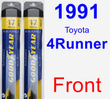 Front Wiper Blade Pack for 1991 Toyota 4Runner - Assurance