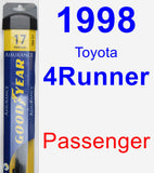 Passenger Wiper Blade for 1998 Toyota 4Runner - Assurance