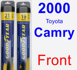 Front Wiper Blade Pack for 2000 Toyota Camry - Assurance