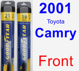 Front Wiper Blade Pack for 2001 Toyota Camry - Assurance