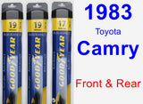 Front & Rear Wiper Blade Pack for 1983 Toyota Camry - Assurance