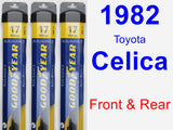 Front & Rear Wiper Blade Pack for 1982 Toyota Celica - Assurance