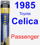 Passenger Wiper Blade for 1985 Toyota Celica - Assurance