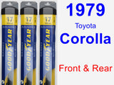 Front & Rear Wiper Blade Pack for 1979 Toyota Corolla - Assurance