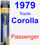 Passenger Wiper Blade for 1979 Toyota Corolla - Assurance