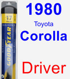 Driver Wiper Blade for 1980 Toyota Corolla - Assurance