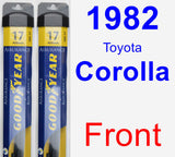 Front Wiper Blade Pack for 1982 Toyota Corolla - Assurance